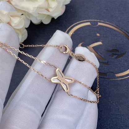 [Amore Jewelry]JEUX BRACELET WHITE MOP PINK GOLD 1 DIAMOND