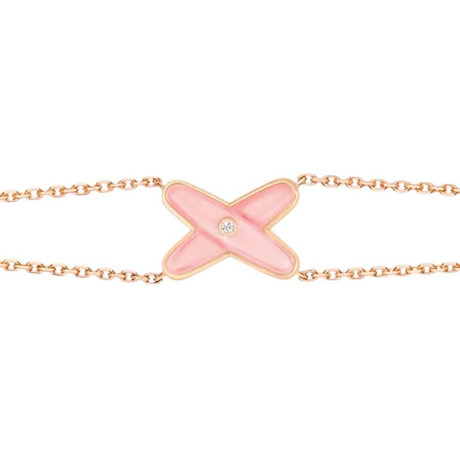 [Amore Jewelry]JEUX BRACELET PINK MOP PINK GOLD 1 DIAMOND