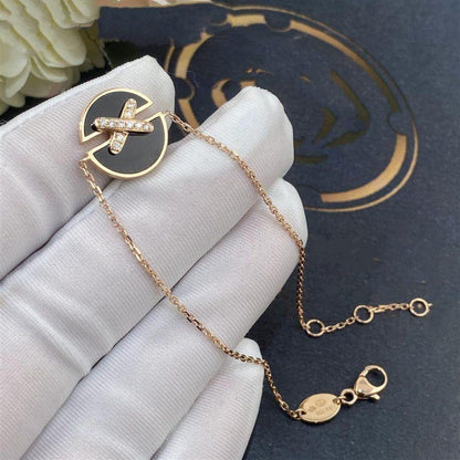 [Amore Jewelry]JEUX DE BRACELET ONYX PINK GOLD DIAMOND