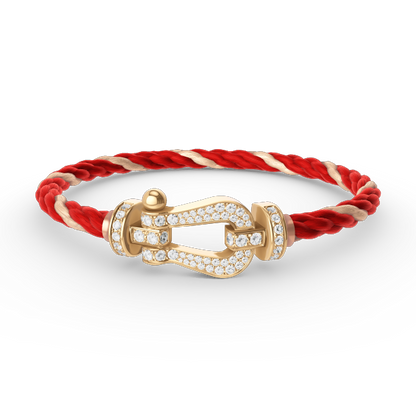[Amore Jewelry]FORCE LARGE HORSESHOE FULL DIAMOND BRACELET GOLD