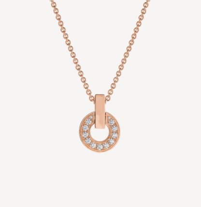 [Amore Jewelry]GARI NECKLACE PINK GOLD DIAMOND