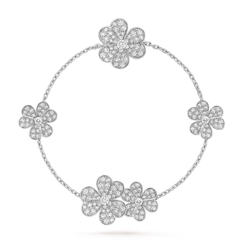 [Amore Jewelry]FRIVOLE SILVER 5 FLOWERS BRACELET