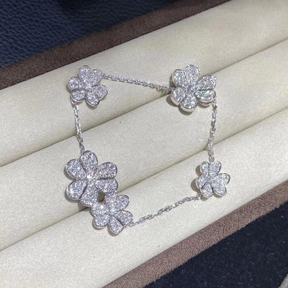 [Amore Jewelry]FRIVOLE SILVER 5 FLOWERS BRACELET