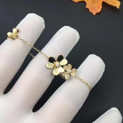 [Amore Jewelry]FRIVOLE GOLD 5 FLOWERS BRACELET