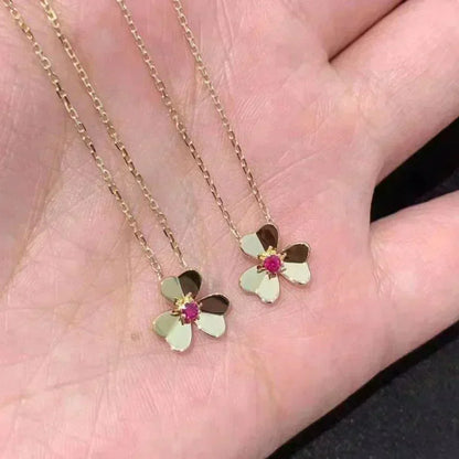 [Amore Jewelry]FRIVOLE GOLD FLOWER NECKLACE