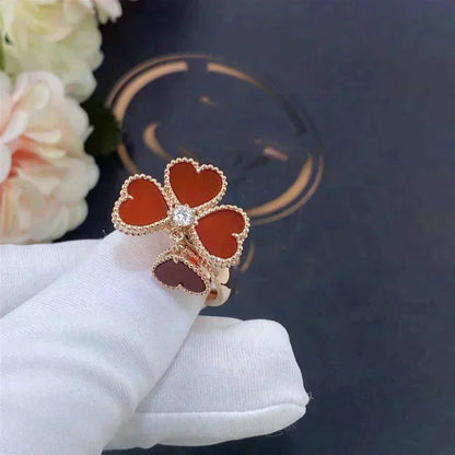 [Amore Jewelry]SWEET CLOVER CARNELIAN RING