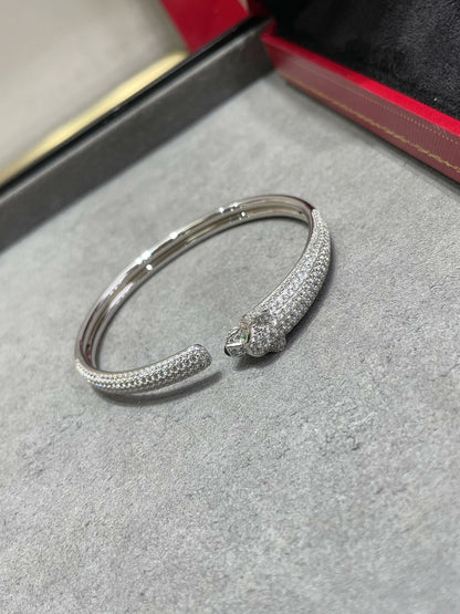 [Amore Jewelry]PANTHERE FULL DIAMOND OPEN BRACELET